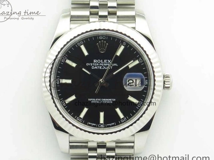 version Stick REF Black Best DateJust New Dial 126334 Edition 1:1 A3235 on Bracelet Markers Jubilee SS 0326
